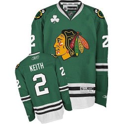 Adult Authentic Chicago Blackhawks Duncan Keith Green Official Reebok Jersey