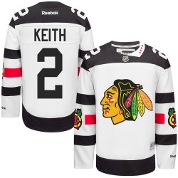 Youth Authentic Chicago Blackhawks Duncan Keith White 2016 Stadium Series Official Reebok Jersey