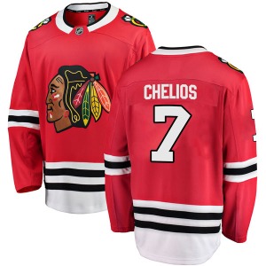 Youth Breakaway Chicago Blackhawks Chris Chelios Red Home Official Fanatics Branded Jersey