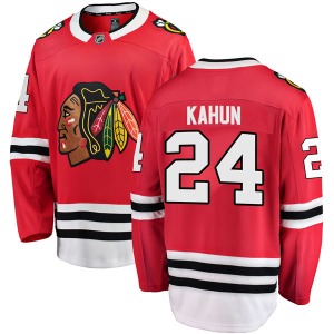 Youth Breakaway Chicago Blackhawks Dominik Kahun Red Home Official Fanatics Branded Jersey
