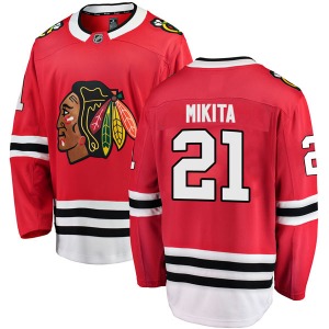 Youth Breakaway Chicago Blackhawks Stan Mikita Red Home Official Fanatics Branded Jersey