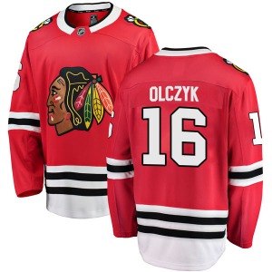 Youth Breakaway Chicago Blackhawks Ed Olczyk Red Home Official Fanatics Branded Jersey