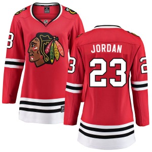 Women's Breakaway Chicago Blackhawks Michael Jordan Red Home Official Fanatics Branded Jersey