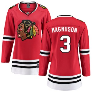 Women's Breakaway Chicago Blackhawks Keith Magnuson Red Home Official Fanatics Branded Jersey