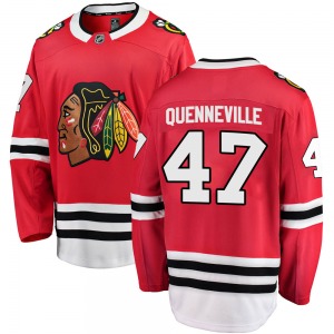 Adult Breakaway Chicago Blackhawks John Quenneville Red ized Home Official Fanatics Branded Jersey