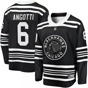 Adult Premier Chicago Blackhawks Lou Angotti Black Breakaway Alternate 2019/20 Official Fanatics Branded Jersey