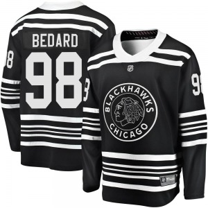 Adult Premier Chicago Blackhawks Connor Bedard Black Breakaway Alternate 2019/20 Official Fanatics Branded Jersey