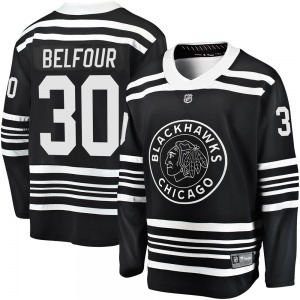 Adult Premier Chicago Blackhawks ED Belfour Black Breakaway Alternate 2019/20 Official Fanatics Branded Jersey
