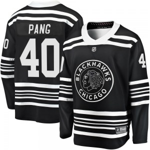 Adult Premier Chicago Blackhawks Darren Pang Black Breakaway Alternate 2019/20 Official Fanatics Branded Jersey