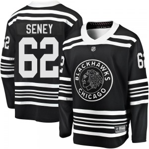 Adult Premier Chicago Blackhawks Brett Seney Black Breakaway Alternate 2019/20 Official Fanatics Branded Jersey