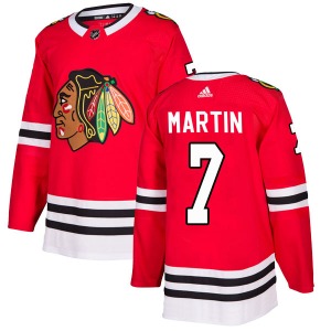 Adult Authentic Chicago Blackhawks Pit Martin Red Home Official Adidas Jersey
