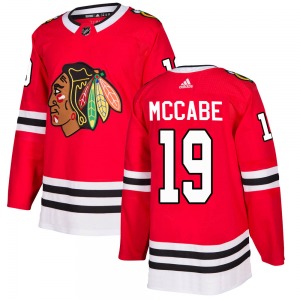 Adult Authentic Chicago Blackhawks Jake McCabe Red Home Official Adidas Jersey