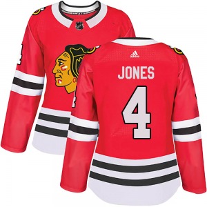 Women's Authentic Chicago Blackhawks Seth Jones Red Home Official Adidas Jersey