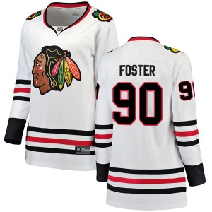 Women's Breakaway Chicago Blackhawks Scott Foster White Away Official Fanatics Branded Jersey
