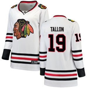 Women's Breakaway Chicago Blackhawks Dale Tallon White Away Official Fanatics Branded Jersey