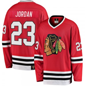 Youth Premier Chicago Blackhawks Michael Jordan Red Breakaway Heritage Official Fanatics Branded Jersey