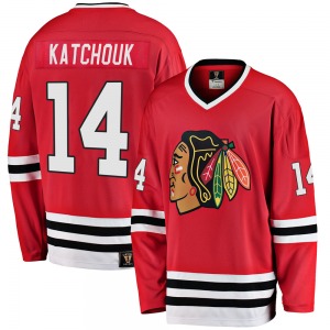 Youth Premier Chicago Blackhawks Boris Katchouk Red Breakaway Heritage Official Fanatics Branded Jersey