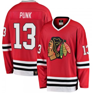 Youth Premier Chicago Blackhawks CM Punk Red Breakaway Heritage Official Fanatics Branded Jersey