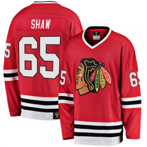 Youth Premier Chicago Blackhawks Andrew Shaw Red Breakaway Heritage Official Fanatics Branded Jersey