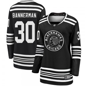 Women's Premier Chicago Blackhawks Murray Bannerman Black Breakaway Alternate 2019/20 Official Fanatics Branded Jersey