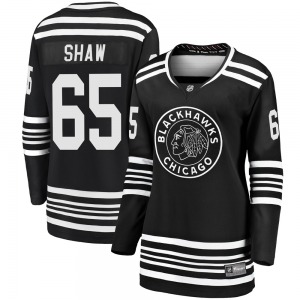 Women's Premier Chicago Blackhawks Andrew Shaw Black Breakaway Alternate 2019/20 Official Fanatics Branded Jersey