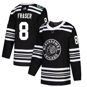 Youth Authentic Chicago Blackhawks Curt Fraser Black 2019 Winter Classic Official Adidas Jersey