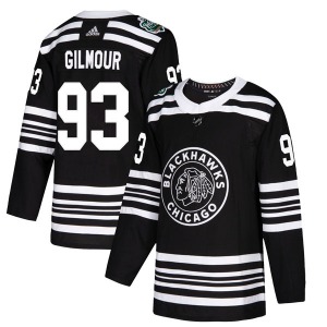 Youth Authentic Chicago Blackhawks Doug Gilmour Black 2019 Winter Classic Official Adidas Jersey