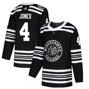 Youth Authentic Chicago Blackhawks Seth Jones Black 2019 Winter Classic Official Adidas Jersey