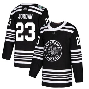 Youth Authentic Chicago Blackhawks Michael Jordan Black 2019 Winter Classic Official Adidas Jersey