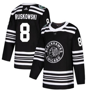 Youth Authentic Chicago Blackhawks Terry Ruskowski Black 2019 Winter Classic Official Adidas Jersey