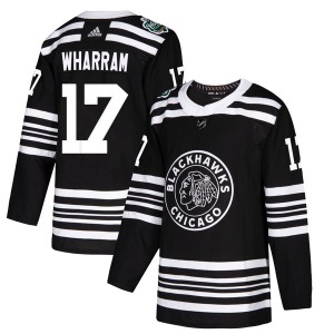 Youth Authentic Chicago Blackhawks Kenny Wharram Black 2019 Winter Classic Official Adidas Jersey