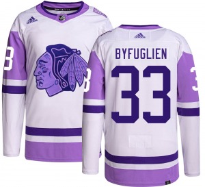 Adult Authentic Chicago Blackhawks Dustin Byfuglien Hockey Fights Cancer Official Adidas Jersey