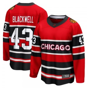 Adult Breakaway Chicago Blackhawks Colin Blackwell Black Red Special Edition 2.0 Official Fanatics Branded Jersey