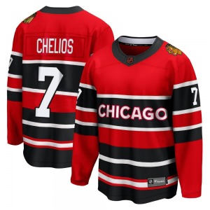 Adult Breakaway Chicago Blackhawks Chris Chelios Red Special Edition 2.0 Official Fanatics Branded Jersey