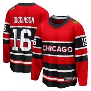 Adult Breakaway Chicago Blackhawks Jason Dickinson Red Special Edition 2.0 Official Fanatics Branded Jersey