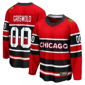 Adult Breakaway Chicago Blackhawks Clark Griswold Red Special Edition 2.0 Official Fanatics Branded Jersey