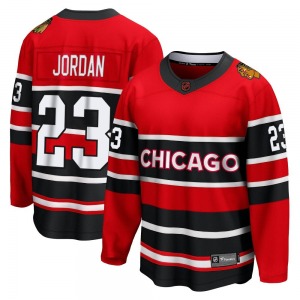 Adult Breakaway Chicago Blackhawks Michael Jordan Red Special Edition 2.0 Official Fanatics Branded Jersey