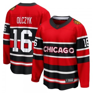 Adult Breakaway Chicago Blackhawks Ed Olczyk Red Special Edition 2.0 Official Fanatics Branded Jersey