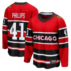 Adult Breakaway Chicago Blackhawks Isaak Phillips Red Special Edition 2.0 Official Fanatics Branded Jersey