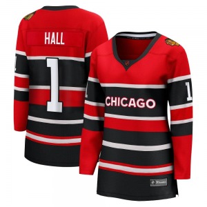 Women's Breakaway Chicago Blackhawks Glenn Hall Red Special Edition 2.0 Official Fanatics Branded Jersey