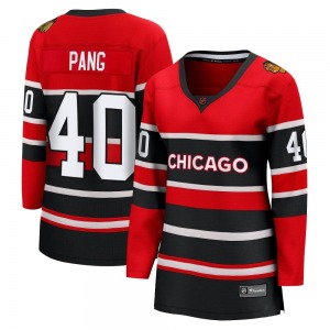Women's Breakaway Chicago Blackhawks Darren Pang Red Special Edition 2.0 Official Fanatics Branded Jersey