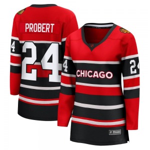Women's Breakaway Chicago Blackhawks Bob Probert Red Special Edition 2.0 Official Fanatics Branded Jersey