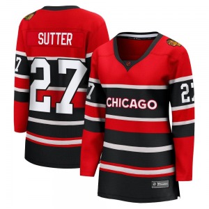 Women's Breakaway Chicago Blackhawks Darryl Sutter Red Special Edition 2.0 Official Fanatics Branded Jersey