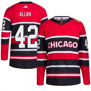 Youth Authentic Chicago Blackhawks Nolan Allan Red Reverse Retro 2.0 Official Adidas Jersey