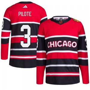 Youth Authentic Chicago Blackhawks Pierre Pilote Red Reverse Retro 2.0 Official Adidas Jersey