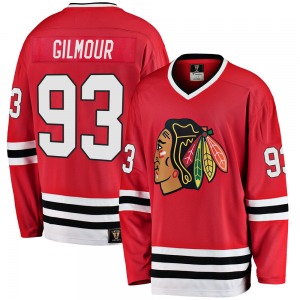 Adult Premier Chicago Blackhawks Doug Gilmour Red Breakaway Heritage Official Fanatics Branded Jersey