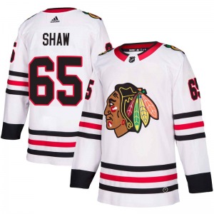 Adult Authentic Chicago Blackhawks Andrew Shaw White Away Official Adidas Jersey