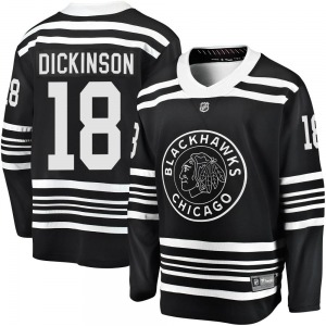 Youth Premier Chicago Blackhawks Jason Dickinson Black Breakaway Alternate 2019/20 Official Fanatics Branded Jersey