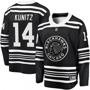 Youth Premier Chicago Blackhawks Chris Kunitz Black Breakaway Alternate 2019/20 Official Fanatics Branded Jersey