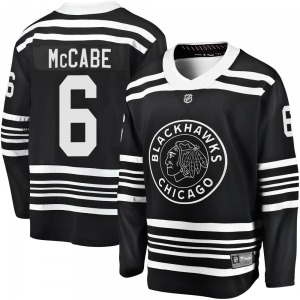 Youth Premier Chicago Blackhawks Jake McCabe Black Breakaway Alternate 2019/20 Official Fanatics Branded Jersey